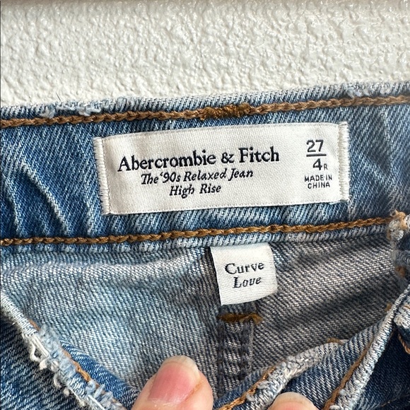 Abercrombie & Fitch Denim Blue Straight Leg Jeans - Picture 2 of 11